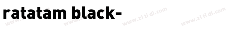 ratatam black字体转换